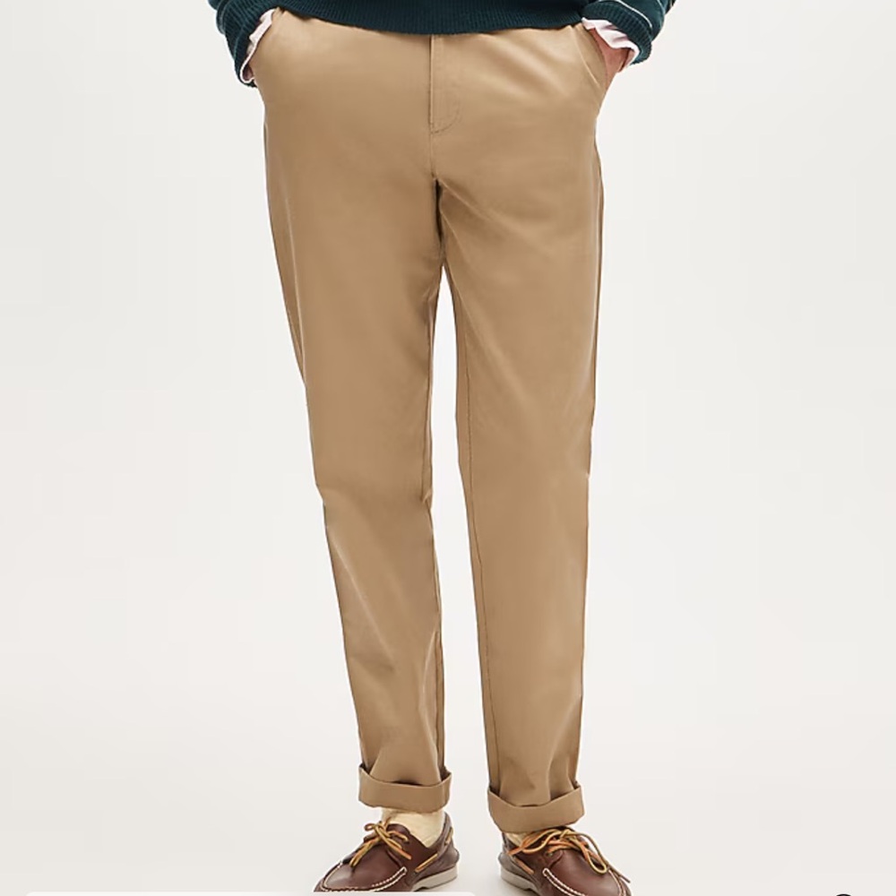 J. Crew Men's Khaki Chinos broken in 32 x 30